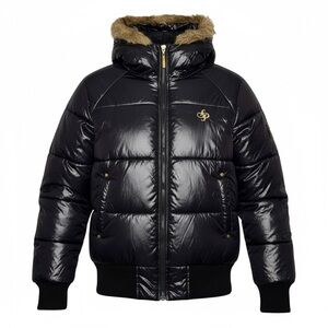 Vintage Y2K Southpole Puffer Jacket with‎ Faux Fur Hood